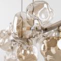 Designerska lampa wisząca LAVA SABIA z eleganckimi szklanymi kloszami 9xG9 do salonu 11110 TK Lighting