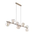 Designerska lampa wisząca LAVA SABIA z eleganckimi szklanymi kloszami 9xG9 do salonu 11110 TK Lighting