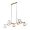 Designerska lampa wisząca LAVA SABIA z eleganckimi szklanymi kloszami 9xG9 do salonu 11110 TK Lighting