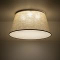 Nowoczesna lampa sufitowa plafon FORMO beżowy lniany klosz, gwint 4xE27 do salonu 11075 TK Lighting