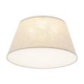 Nowoczesna lampa sufitowa plafon FORMO beżowy lniany klosz, gwint 4xE27 do salonu 11075 TK Lighting
