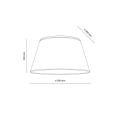 Nowoczesna lampa sufitowa plafon FORMO beżowy lniany klosz, gwint 4xE27 do salonu 11075 TK Lighting