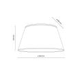 Sufitowa lampa FORMO plafon z materiałowym kloszem do salonu 2xE27 11204 TK Lighting