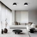Nowoczesny plafon sufitowy do salonu FORMO BLACK Ø50cm do salonu 11207 TK Lighting