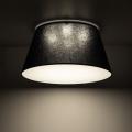 Nowoczesny plafon sufitowy do salonu FORMO BLACK Ø50cm do salonu 11207 TK Lighting