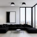 Nowoczesny plafon sufitowy do salonu FORMO BLACK Ø50cm do salonu 11207 TK Lighting