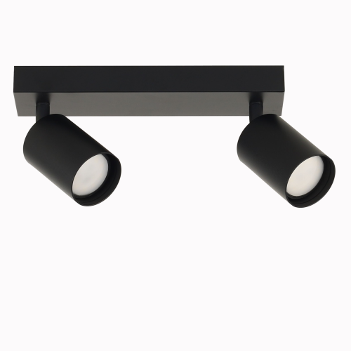 Listwa sufitowa dwa ruchome reflektorki LARA czarna, gwint GU10 do salonu 10103 TK Lighting