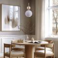 Pojedyncza lampa wisząca nad wyspę kuchenną, szklany dekoracyjny klosz SOPHIA COGNAC WHITE 1xE14 11590 TK Lighting