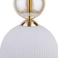 Pojedyncza lampa wisząca nad wyspę kuchenną, szklany dekoracyjny klosz SOPHIA COGNAC WHITE 1xE14 11590 TK Lighting