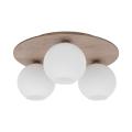 Lampa sufitowa na okrągłej rozecie z białymi kloszami idealna do nowoczesnej sypialni VIRLO WHITE 3xE14 11078 TK Lighting