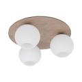Lampa sufitowa na okrągłej rozecie z białymi kloszami idealna do nowoczesnej sypialni VIRLO WHITE 3xE14 11078 TK Lighting