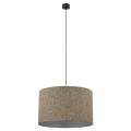 Lampa wisząca z wielokolorowym abażurem do nowoczesnych aranżacji VELLUM BLACK MULTICOLOR 1xE27 10752 TK Lighting