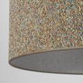 Lampa wisząca z wielokolorowym abażurem do nowoczesnych aranżacji VELLUM BLACK MULTICOLOR 1xE27 10752 TK Lighting