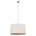 Lampa wisząca z jasnym abażurem do nowoczesnych wnętrz VELLUM SABIA 1xE27 10753 TK Lighting