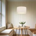 Lampa wisząca z jasnym abażurem do nowoczesnych wnętrz VELLUM SABIA 1xE27 10753 TK Lighting