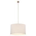 Lampa wisząca z jasnym abażurem do nowoczesnych wnętrz VELLUM SABIA 1xE27 10753 TK Lighting