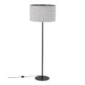 Nowoczesna lampa stojąca podłogowa 150cm wysokości z czarną nogą do salonu VELLUM BLACK 1xE27 16166 TK Lighting