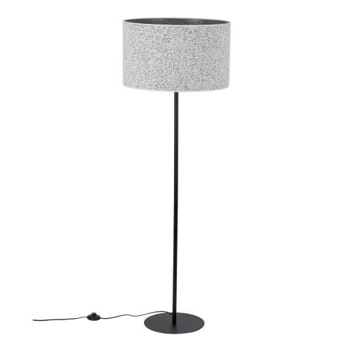 Nowoczesna lampa stojąca podłogowa 150cm wysokości z czarną nogą do salonu VELLUM BLACK 1xE27 16166 TK Lighting