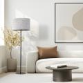 Nowoczesna lampa stojąca podłogowa 150cm wysokości z czarną nogą do salonu VELLUM BLACK 1xE27 16166 TK Lighting