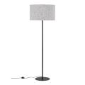 Nowoczesna lampa stojąca podłogowa 150cm wysokości z czarną nogą do salonu VELLUM BLACK 1xE27 16166 TK Lighting