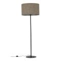 Lampa podłogowa na okrągłej podstawie z kolorowym abażurem i włącznikiem nożnym VELLUM BLACK MULTICOLOR 1xE27 16167 TK Lighting