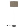 Lampa podłogowa na okrągłej podstawie z kolorowym abażurem i włącznikiem nożnym VELLUM BLACK MULTICOLOR 1xE27 16167 TK Lighting
