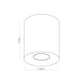 Brązowa tuba natynkowa spot wys. 12,5cm do korytarza, kuchni ORION M NEW BROWN 1xGU10 11341 TK Lighting