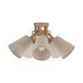 5-ramienna lampa sufitowa z pięcioma nianymi abażurami w kształcie ściętych stożków VAIO SABIA 5xE27 11606 TK Lighting