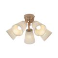 5-ramienna lampa sufitowa z pięcioma nianymi abażurami w kształcie ściętych stożków VAIO SABIA 5xE27 11606 TK Lighting