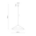 Loftowa lampa wisząca z dużym kloszem stożkiem Ø50cm do salonu LUME XL KASZMIR 1xGX53 11282 TK Lighting