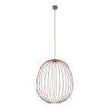 Lampa wisząca z owalnym drucianym kloszem w kolorze ceglastym SPHERA L BRICK 1xGX53 11302 TK Lighting