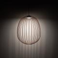 Lampa wisząca z owalnym drucianym kloszem w kolorze ceglastym SPHERA L BRICK 1xGX53 11302 TK Lighting