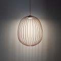 Lampa wisząca z owalnym drucianym kloszem w kolorze ceglastym SPHERA L BRICK 1xGX53 11302 TK Lighting