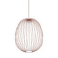 Lampa wisząca z owalnym drucianym kloszem w kolorze ceglastym SPHERA L BRICK 1xGX53 11302 TK Lighting