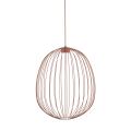 Lampa wisząca z owalnym drucianym kloszem w kolorze ceglastym SPHERA L BRICK 1xGX53 11302 TK Lighting