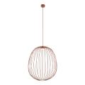 Lampa wisząca z owalnym drucianym kloszem w kolorze ceglastym SPHERA L BRICK 1xGX53 11302 TK Lighting