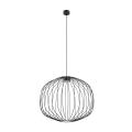 Czarna lampa wisząca z kulistym, drucianym kloszem do sypialni, salonu SPHERA M BLACK 1xGX53 11304 TK Lighting