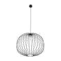 Czarna lampa wisząca z kulistym, drucianym kloszem do sypialni, salonu SPHERA M BLACK 1xGX53 11304 TK Lighting