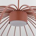 Lampa wisząca z drucianym, kulistym kloszem w kolorze ceglastym do jadalni SPHERA M BRICK 1xGX53 11305 TK Lighting