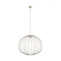 Lampa wisząca z drucianym, kulistym kloszem w kolorze sabia do jadalni SPHERA M SABIA 1xGX53 11306 TK Lighting