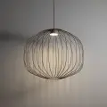 Lampa wisząca z drucianym, kulistym kloszem w kolorze sabia do jadalni SPHERA M SABIA 1xGX53 11306 TK Lighting