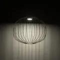 Lampa wisząca z drucianym, kulistym kloszem w kolorze sabia do jadalni SPHERA M SABIA 1xGX53 11306 TK Lighting