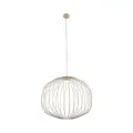 Lampa wisząca z drucianym, kulistym kloszem w kolorze sabia do jadalni SPHERA M SABIA 1xGX53 11306 TK Lighting
