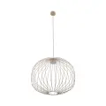 Lampa wisząca z drucianym, kulistym kloszem w kolorze sabia do jadalni SPHERA M SABIA 1xGX53 11306 TK Lighting