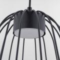 Stylowa, czarna lampa wisząca z  drucianym kloszem klatką do salonu SPHERA S 1xGX53 11307 TK Lighting