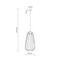 Stylowa, czarna lampa wisząca z  drucianym kloszem klatką do salonu SPHERA S 1xGX53 11307 TK Lighting