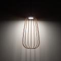 Lampa wisząca z drucianym kloszem w kolorze ceglastym do salonu SPHERA S BRICK 1xGX53 11308 TK Lighting