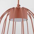 Lampa wisząca z drucianym kloszem w kolorze ceglastym do salonu SPHERA S BRICK 1xGX53 11308 TK Lighting