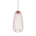 Lampa wisząca z drucianym kloszem w kolorze ceglastym do salonu SPHERA S BRICK 1xGX53 11308 TK Lighting