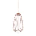 Lampa wisząca z drucianym kloszem w kolorze ceglastym do salonu SPHERA S BRICK 1xGX53 11308 TK Lighting